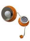 Vintage 1970's Danish Space Age Trivsel Belysning Magnetic Ball Lamp in Orange