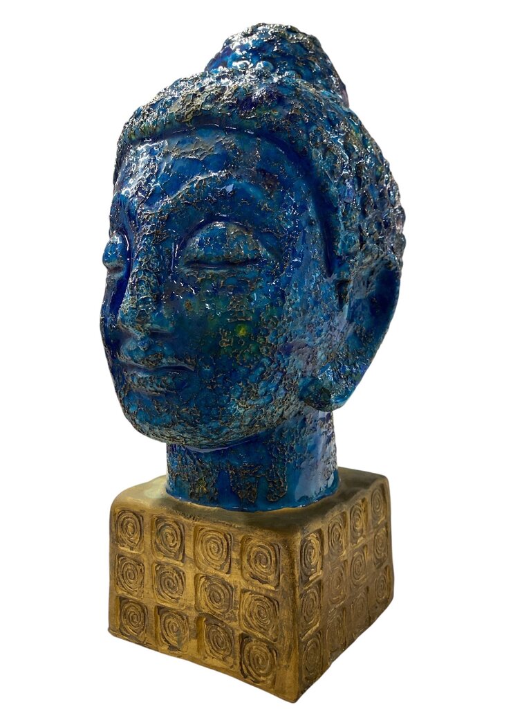 Bitossi Aldo Londi Rosenthal Mid Century Italian Ceramic Buddha (Extremely RARE)