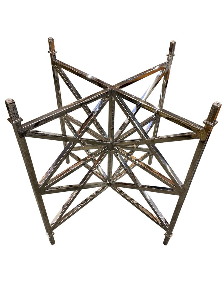 Frankin Dining Table Base in Polished Steel - Exceptional