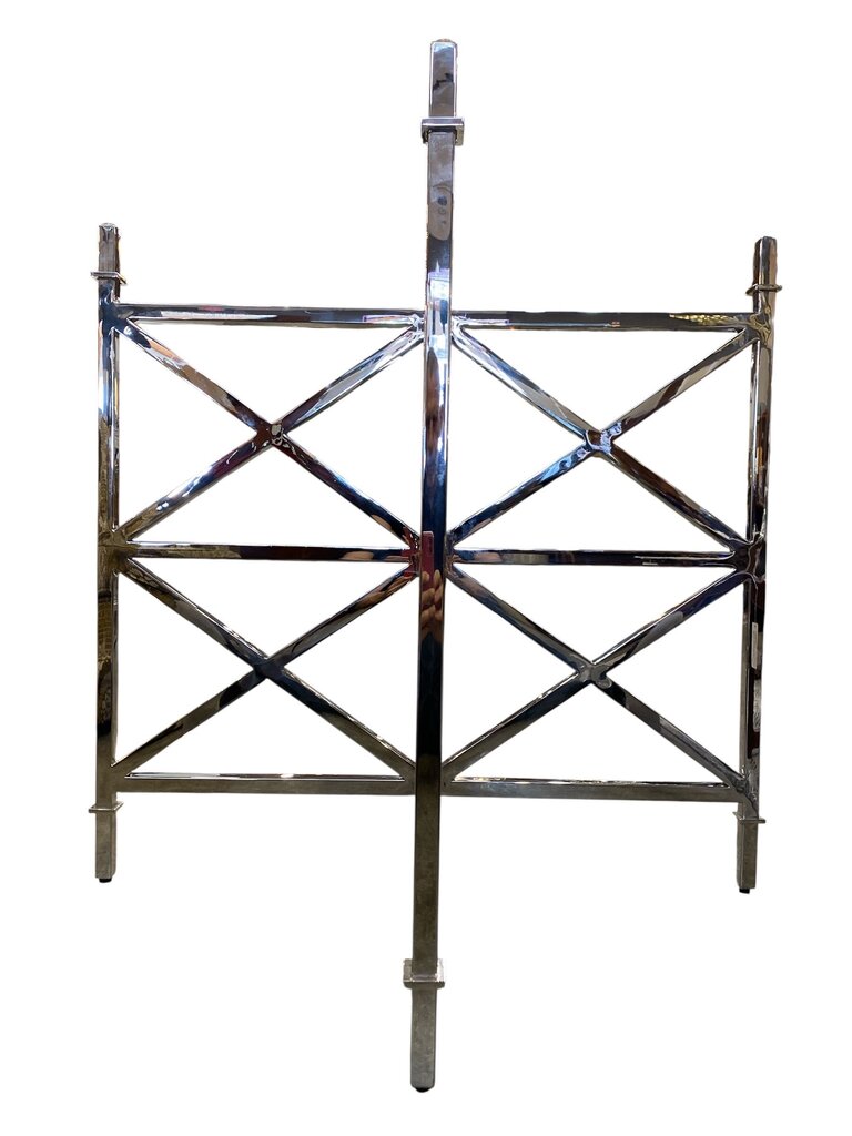 Frankin Dining Table Base in Polished Steel - Exceptional