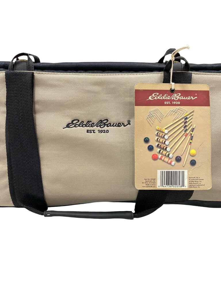 Eddie Bauer Competition Croquet Set with 6 Mallets, 6 Balls, 2 Stakes, and 9 Wickets