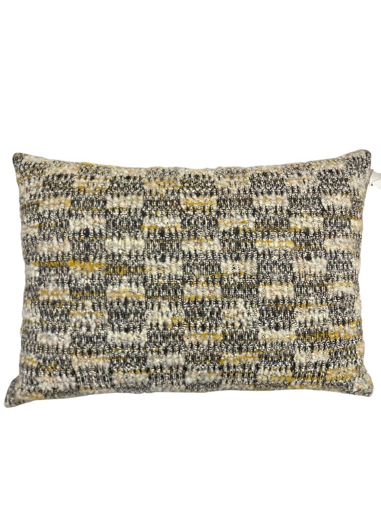 Claudi Geometric Boucle Pillow with Down Insert