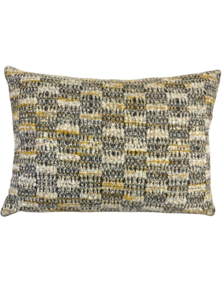 Claudi Geometric Boucle Pillow with Down Insert