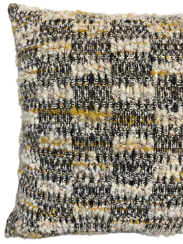 Claudi Geometric Boucle Pillow with Down Insert