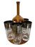 MCM 6-Piece Highball Set on Walnut Tray (AS IS)
