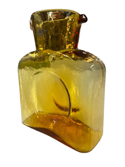 MCM Blenko Amber Double Spout Decanter
