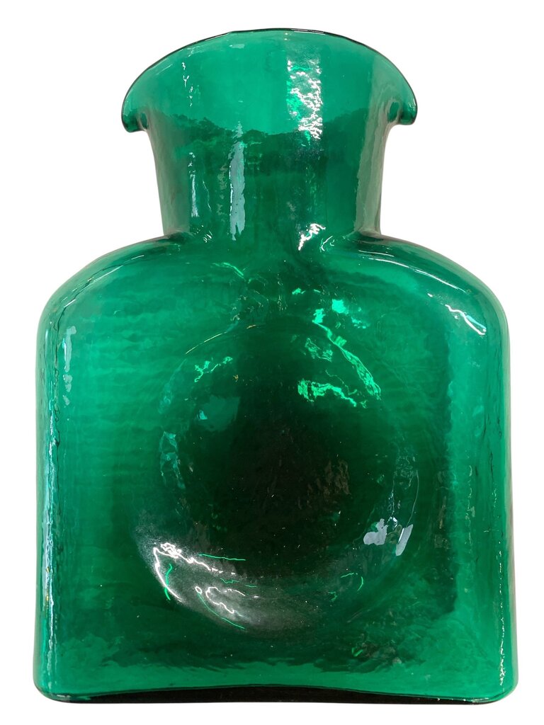 MCM Blenko Emeral Green Double Spout Decanter