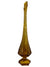Viking Epic Column Ribbed Amber Stretch and Finger 15" Swung Vase