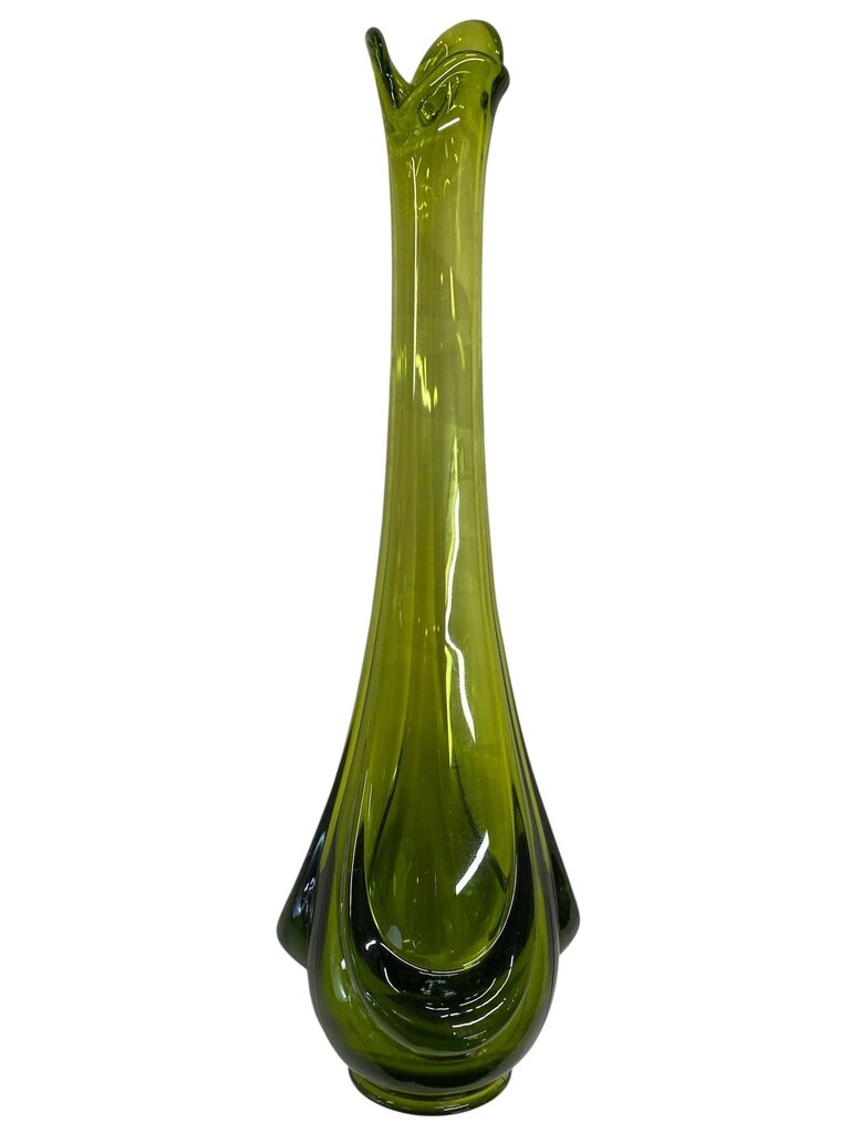 MCM Viking Green Drape 13" Swung Vase