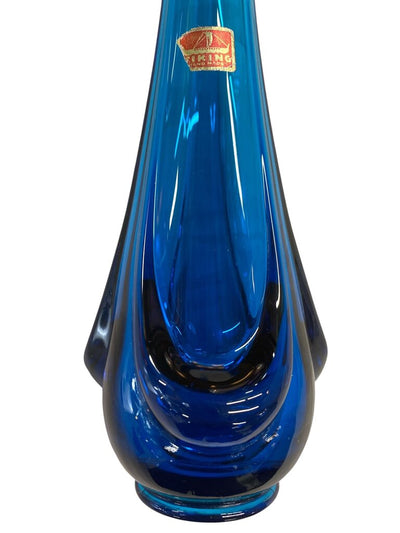 MCM Viking Epic Drape Blue 14" Stretch Swung Vase