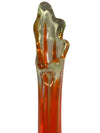 MCM Viking Mod Flame Orange 13.5" Swung Vase