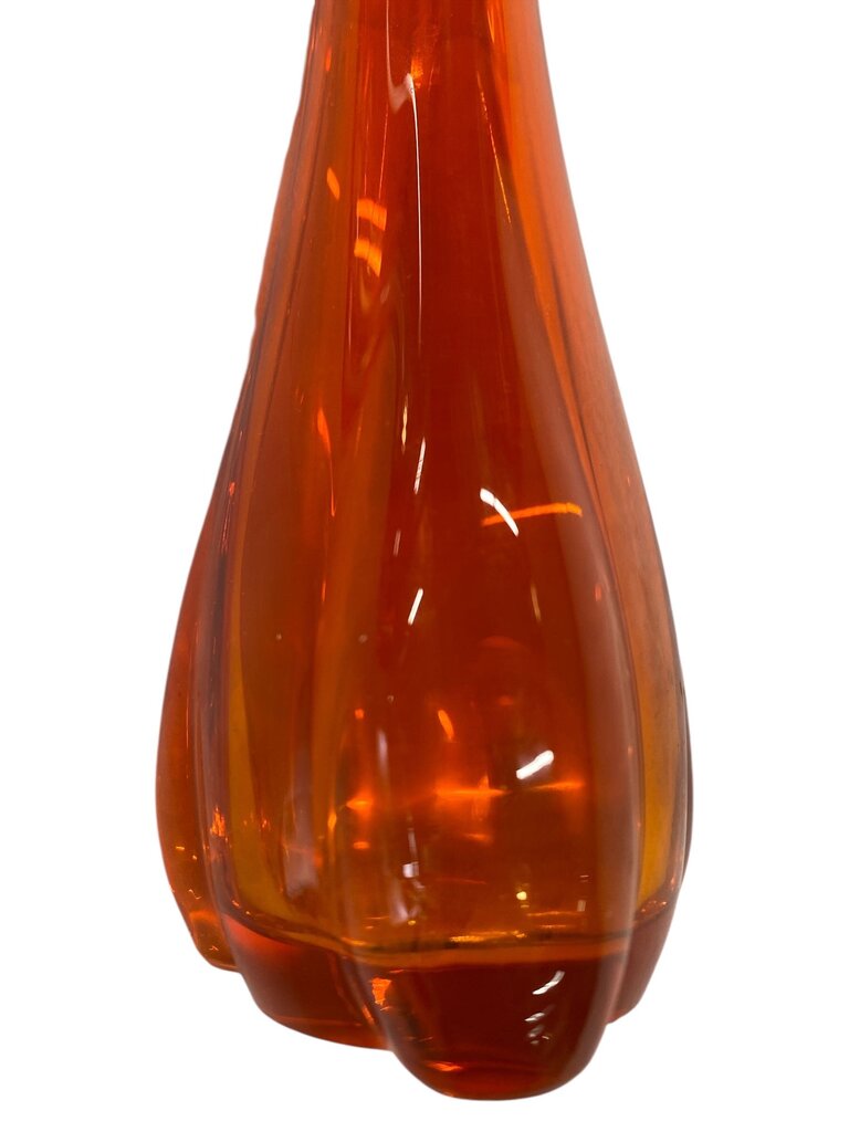 MCM Viking Orange 12" Slag Swung Vase