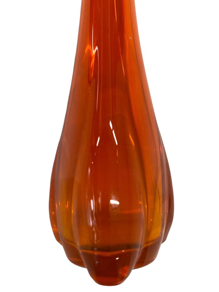 MCM Viking Orange 11" Slag Swung Vase