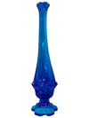 MCM Rare Blue Fenton Valencia Colonial 12" Swung Vase