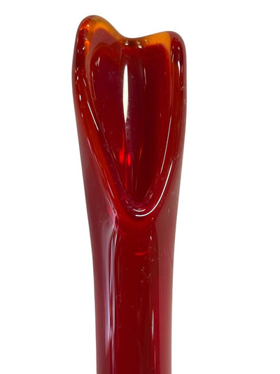 MCM Viking Ruby Red 11" Swung Vase