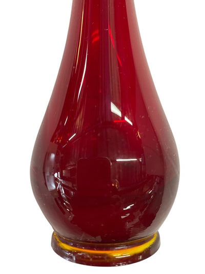 MCM Viking Ruby Red 11" Swung Vase