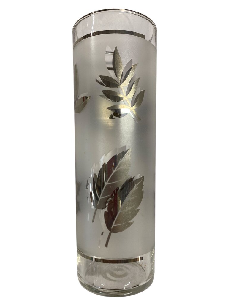 Vintage Libbey Silver Foliage Highball Glasses (Set of 4)