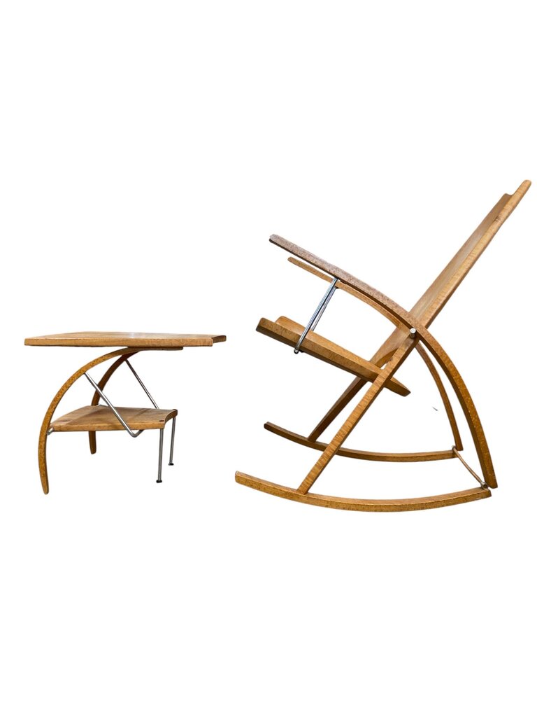 Leon Meyer Rocking Chair and Side Table 2-Piece Set