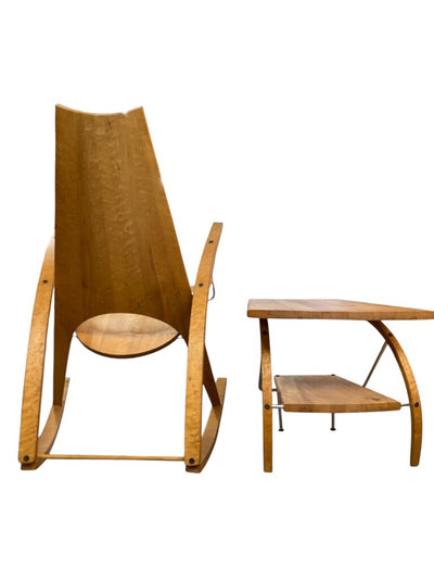 Leon Meyer Rocking Chair and Side Table 2-Piece Set