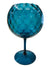 Empoli Italian Optic Glass Teal Blue 10" Goblet