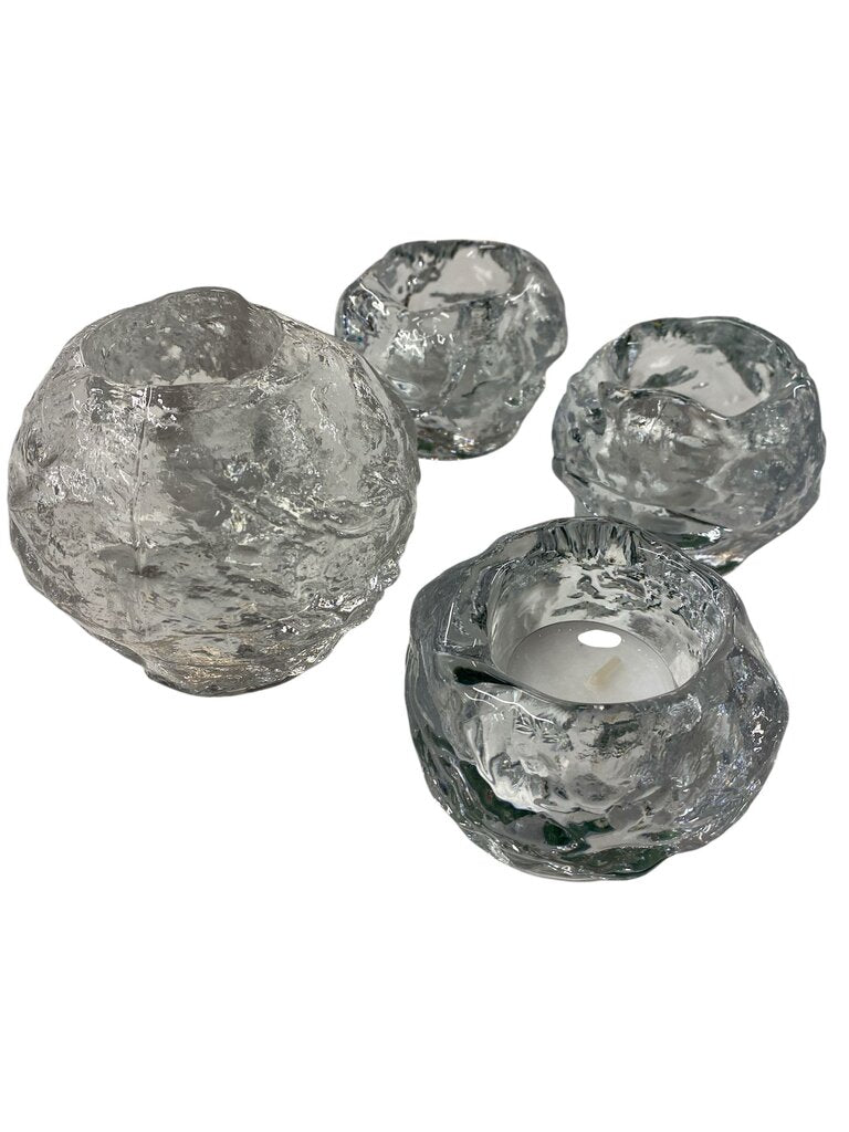 Kosta Boda Snowball Votives (Set of 4)