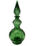 Vintage Empoli Emerald Green Glass Corseted Decanter