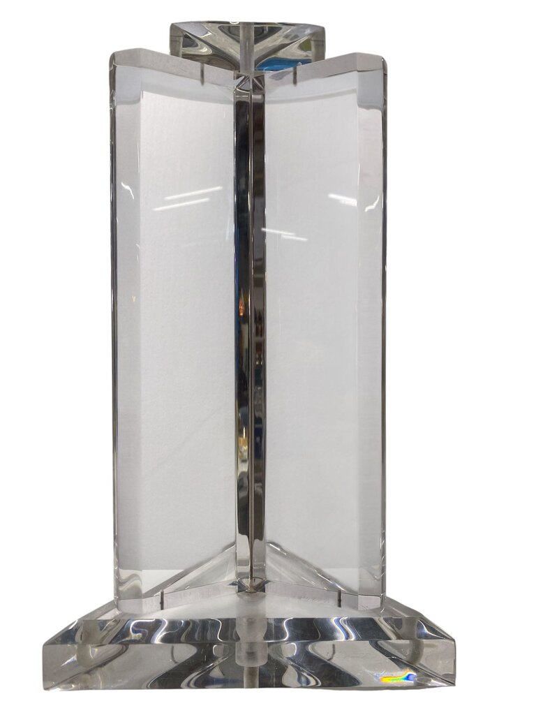 Monumental Primo Italy Signed Pair of Post Modern Lucite Lamps (Set of 2)