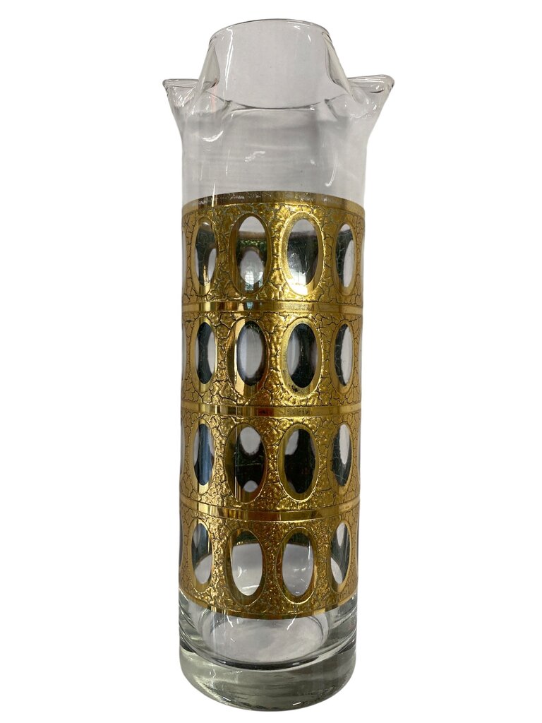 MCM Culver Pisa Decanter and Barware Set