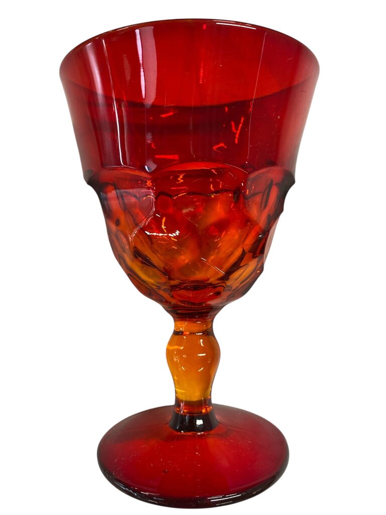 MCM 1960's Fostoria Argus Ruby Red Goblets (Set of 6)