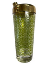 MCM Atomic Green Asterisk Cocktail Shaker and 4 Glasses (Set of 5)