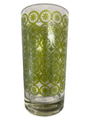 MCM Atomic Green Asterisk Cocktail Shaker and 4 Glasses (Set of 5)