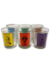 1980's Culver for Horn Abbot Collectible Trivial Pursuit Rocks Glasses (Set of 6)