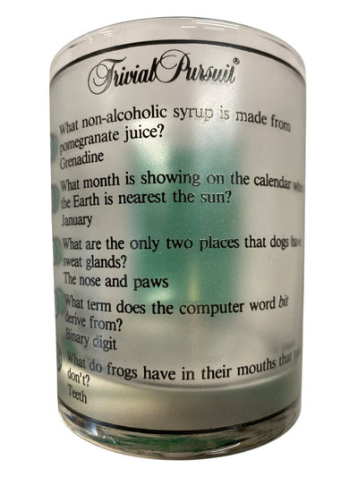 1980's Culver for Horn Abbot Collectible Trivial Pursuit Rocks Glasses (Set of 6)