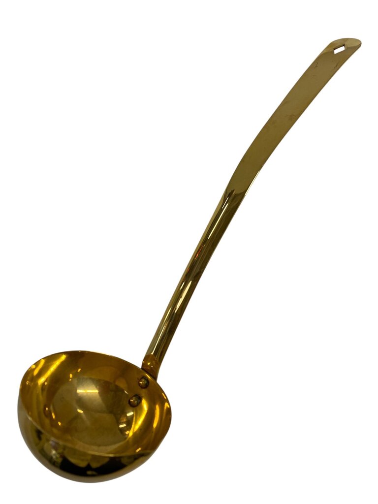 MCM Vito Bari 22K Gold Fleur de Lis Punch Bowl and Gold Ladle