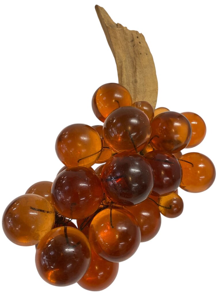 MCM Orange/Amber Lucite Grape Cluster