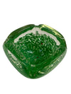 MCM Murano Speckled Green Art Glass Ashtray or Decorative Bowl