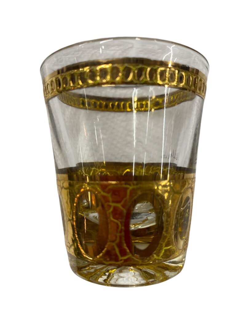 MCM Culver 22K Gold Antigua 10-piece Decanter, Lowball and Shot Glass Set (Set of 10)