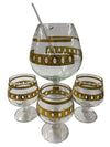 MCM Culver 22K Gold Antigua Brandy Set (Set of 5)
