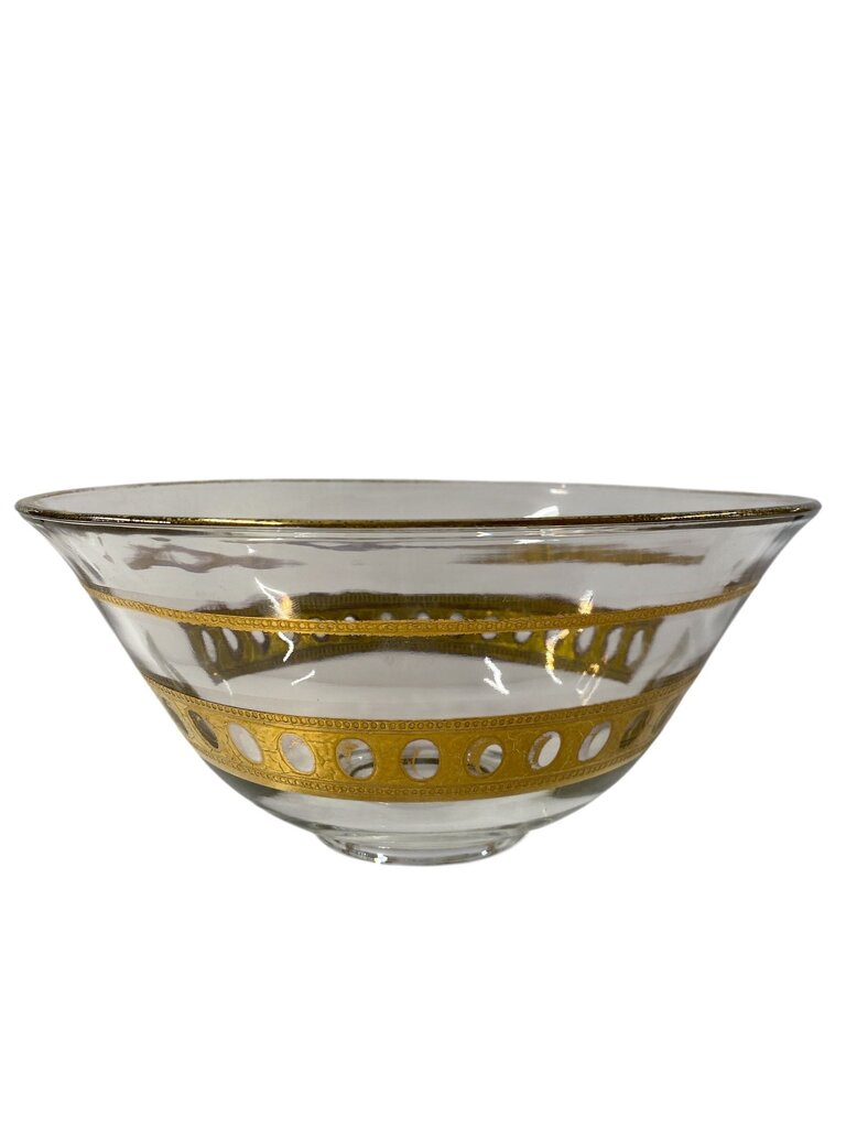 MCM Culver 22K Gold Antigua Punch Bowl