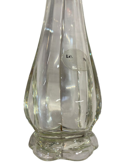MCM L.E. Smith Crystal Clear 15" Petal Swung Vase