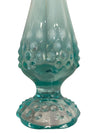 Vintage Fenton Turquoise Hobnail Opalescent Vaseline Glass Vase