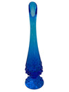 Vintage Fenton Cobalt Blue Hobnail Pedestal Vase