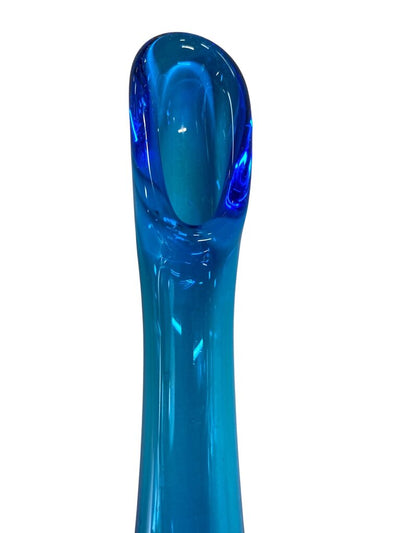 Vintage Fenton Cobalt Blue Hobnail Pedestal Vase