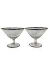 1960's Rosenthal Platinum Rimmed Crystal Champagne Coupes (Set of 12)