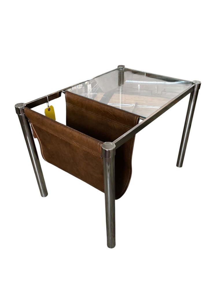 MCM Side Table w/ Magazine Rack