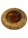 Vintage Stackable Haeger Drip Glaze Pottery Ashtray