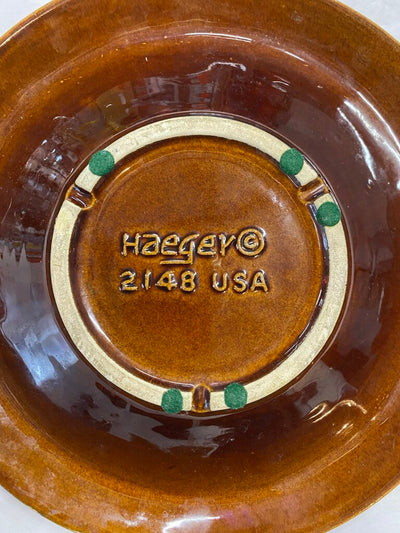 Vintage Stackable Haeger Drip Glaze Pottery Ashtray