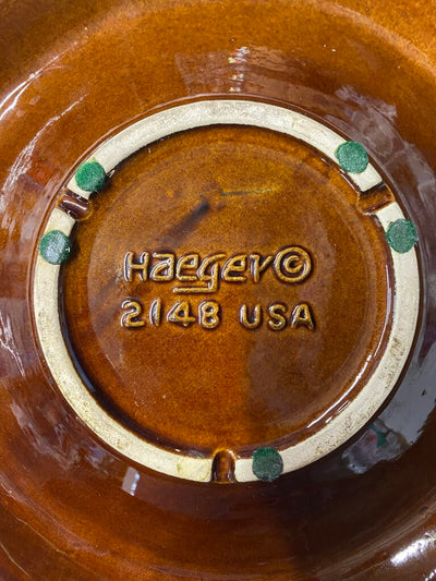 Vintage Stackable Haeger Drip Glaze Pottery Ashtray