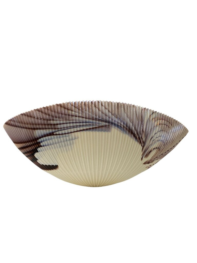 XL Large Murano Glass Bowl in Light Merlot