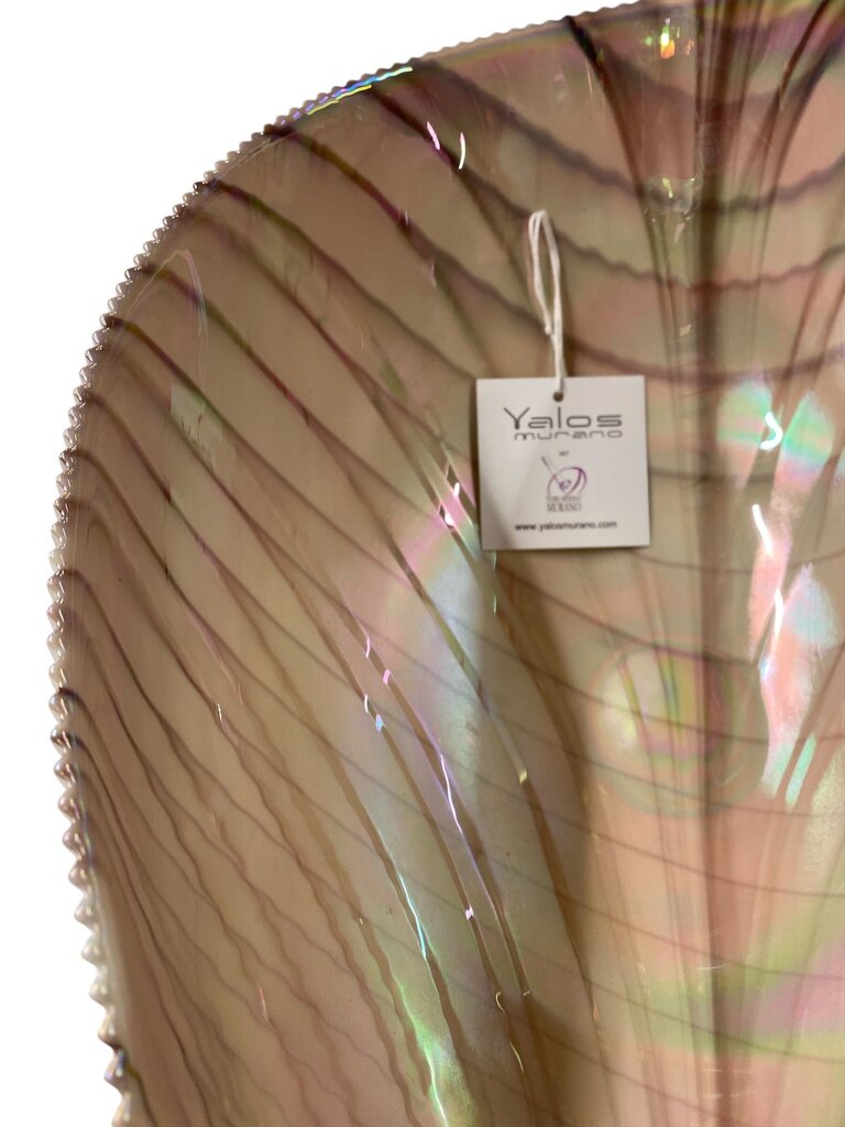 XL Large Murano Glass Bowl in Light Merlot